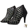 Chaussures de salsa femme, modèle Leila, coloris noir