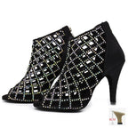 Chaussures de salsa femme, modèle Leila, coloris noir