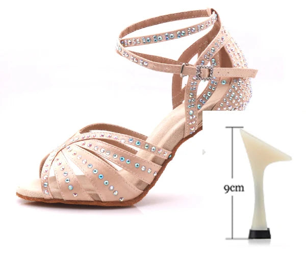 Salsa-Schuhe Damen, Modell Daphné, Farbe Hautfarben
