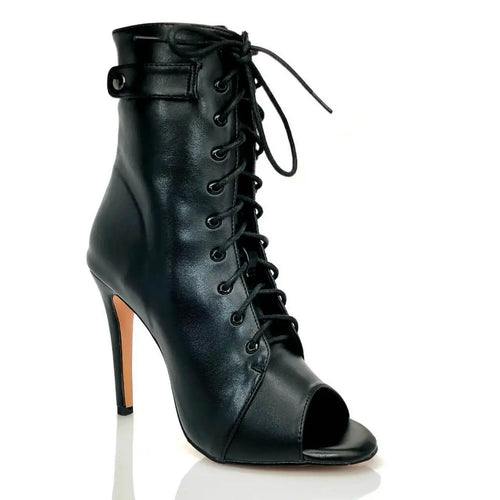 Latin dance ankle boots with 9.5 cm heel, Séville model, view 2