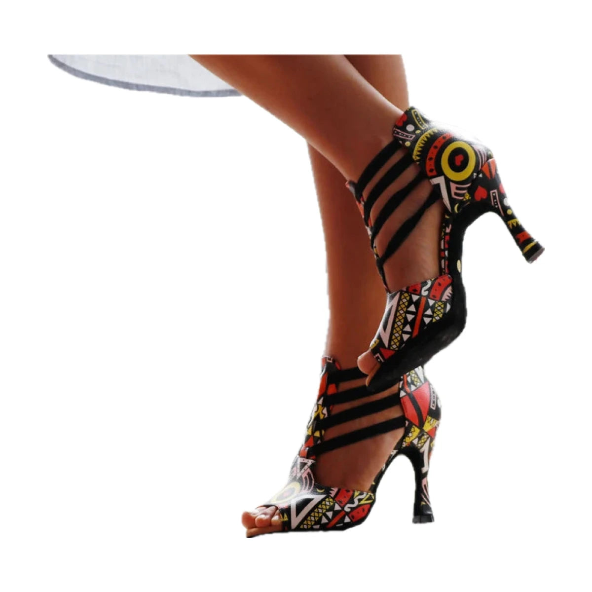 Chaussures de salsa femme à talon, modèle Riga, vue 5