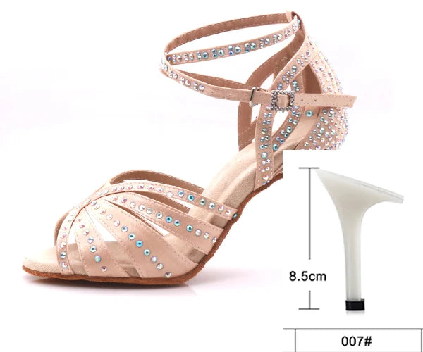 Salsa-Schuhe Damen, Modell Daphné, Farbe Hautfarben