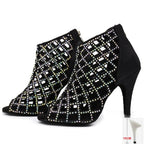 Chaussures de salsa femme, modèle Leila, coloris noir