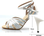 Women's Salsa Shoes, Daphné Model, White