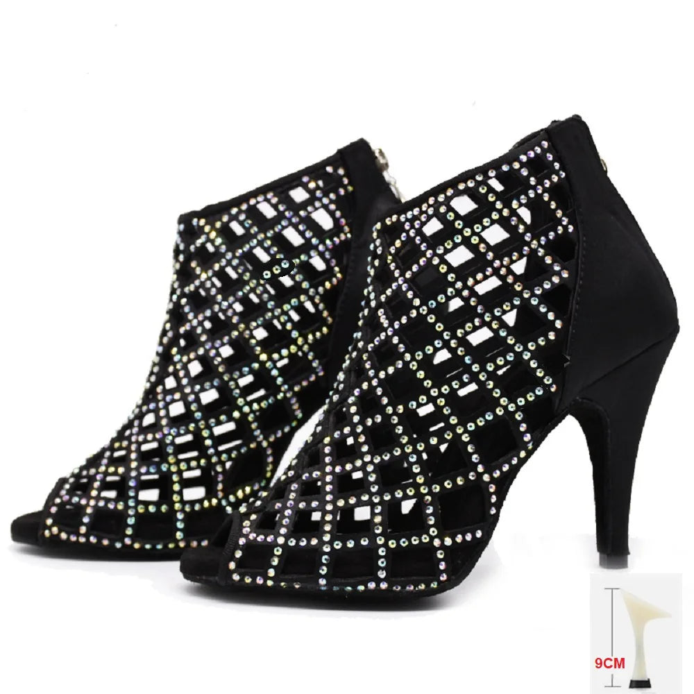 Women's salsa shoes, Leila model, black color