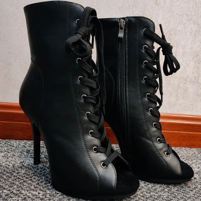 Chaussures de danse latine à talon 11 cm en PU, modèle Bessy, vue 7