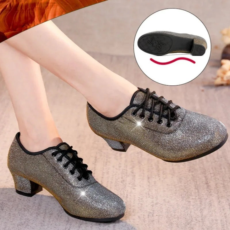 Closed-toe heeled ballroom dance shoes, Agrafena model, view 3