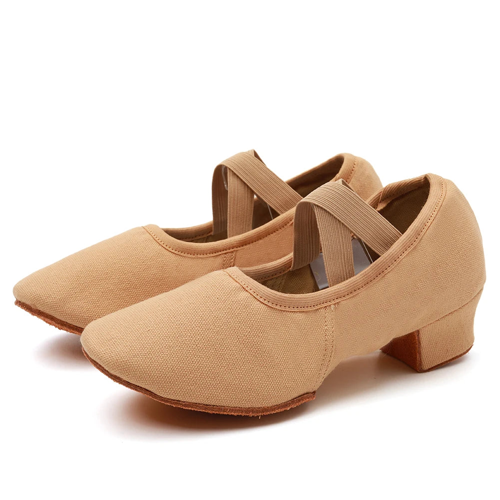 Chaussures d'entraînement danse femme, talon 3,5 cm, modèle Buenos, vue 4