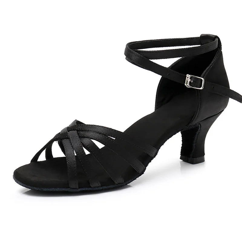 Chaussures de salsa femme, modèle Frappé, coloris noir