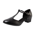 Latin dansschoenen dames, model Porté, kleur zwart