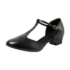 Latin dansschoenen dames, model Porté, kleur zwart