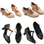 T-strap dance shoes with rubber sole, Varsovie model