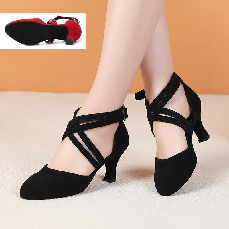 Scarpe da salsa donna, modello Livia, colore nero