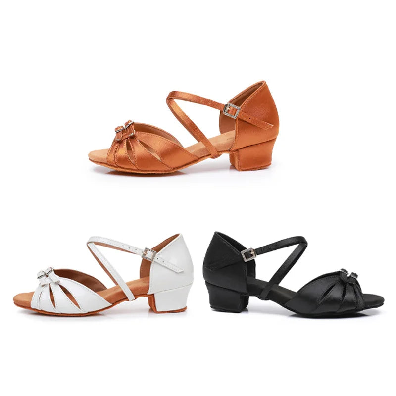 Chaussures de salsa à petit talon 3,5 cm, modèle Purificacion, vue 2