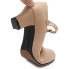 T-strap dance shoes with rubber sole, Varsovie model, view 3