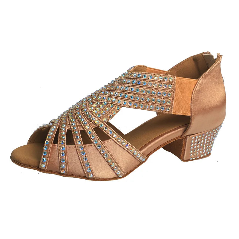 Women's salsa shoes, Masha model, champagne