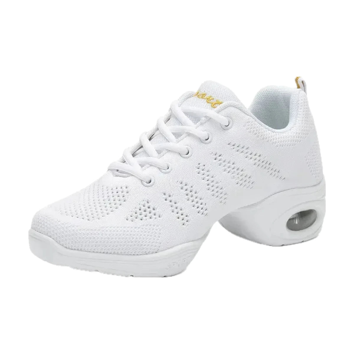 Lightweight, Breathable Black Jazz Sneakers, Nadezhda Model, View 15