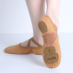 Chaussons de ballet à semelle fendue et maille, modèle Margot, vue 4