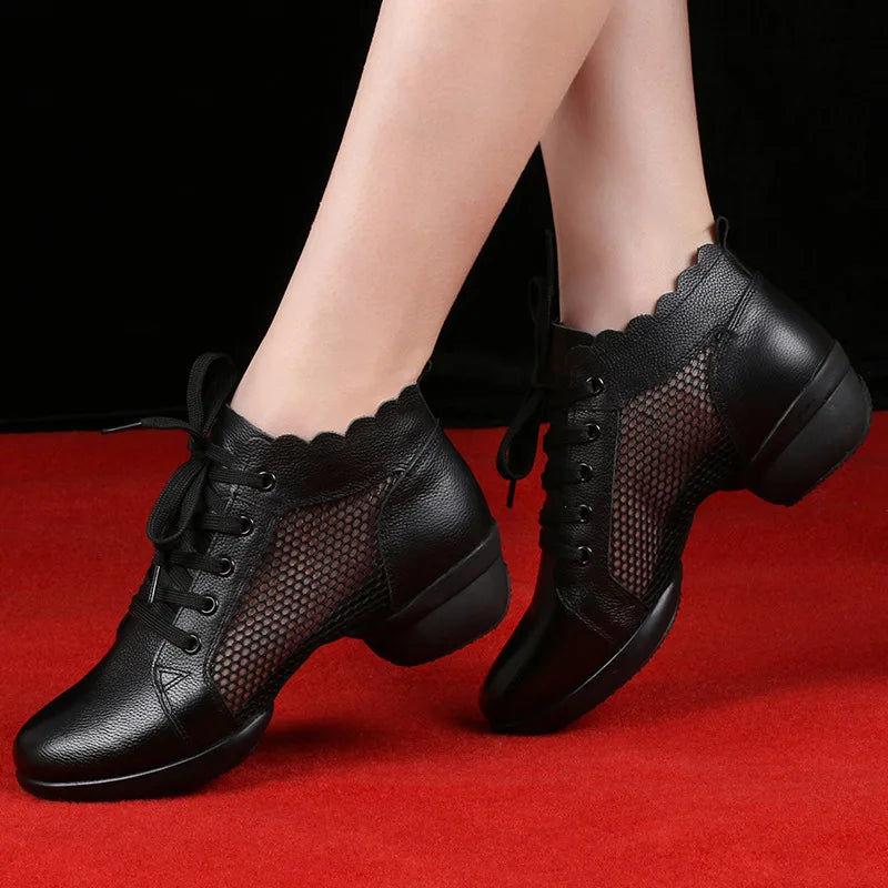 Chaussures de jazz femme, modèle Ursula, coloris noir net