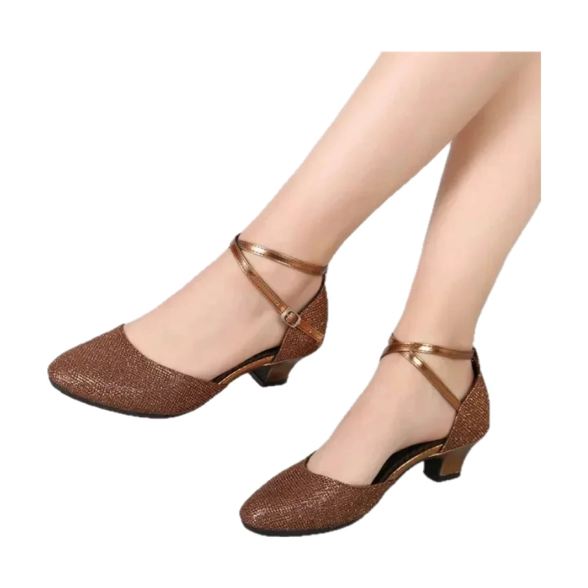 Gesellschaftstanzschuhe mit Pailletten, geschlossene Spitze, Modell Presentacion, Ansicht 18