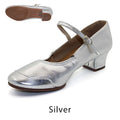 Scarpe da ballo da donna, modello Lafontaine, colore argento