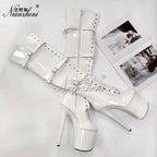 Women's cabaret thigh-high boots, Romy model, view 2