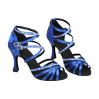 Latin-dansschoenen dames, satijn, model Motte, weergave 3