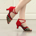 Zapatos de baile latino para mujer, modelo Arabesque, vista 4