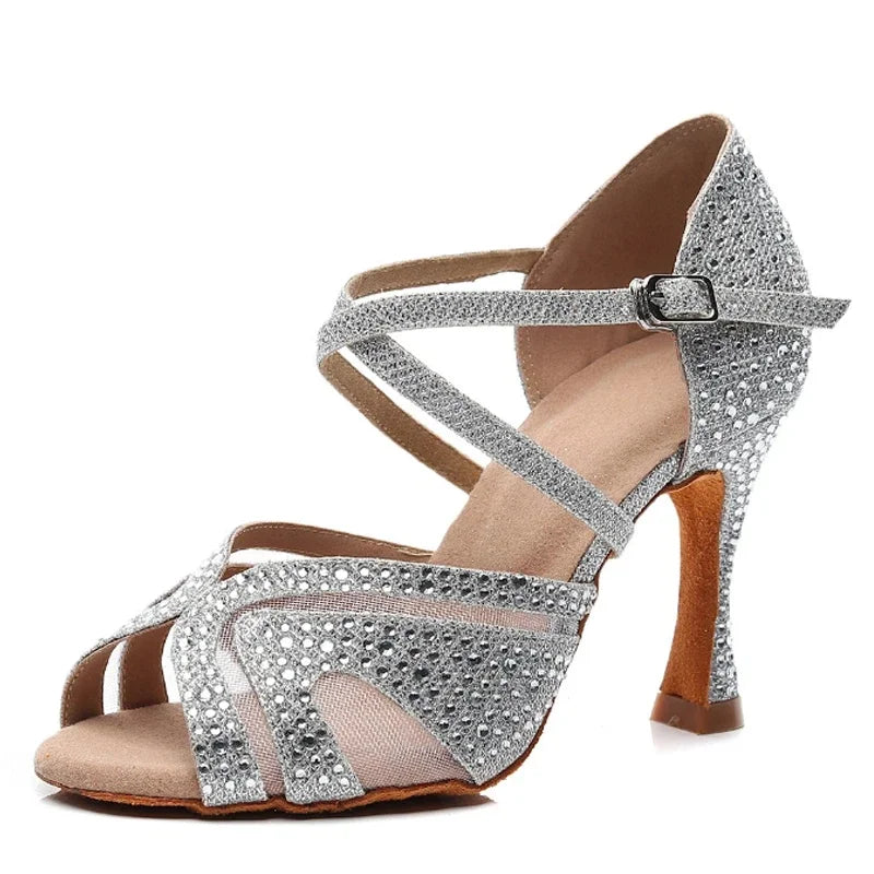 Women's salsa shoes with 5 or 7 cm heel, Naples model
