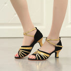 Zapatos de baile latino para mujer, modelo Arabesque, vista 3