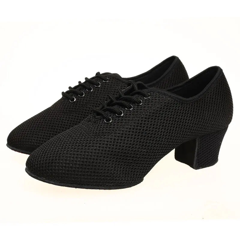 Women's salsa shoes, Moscou model, black color