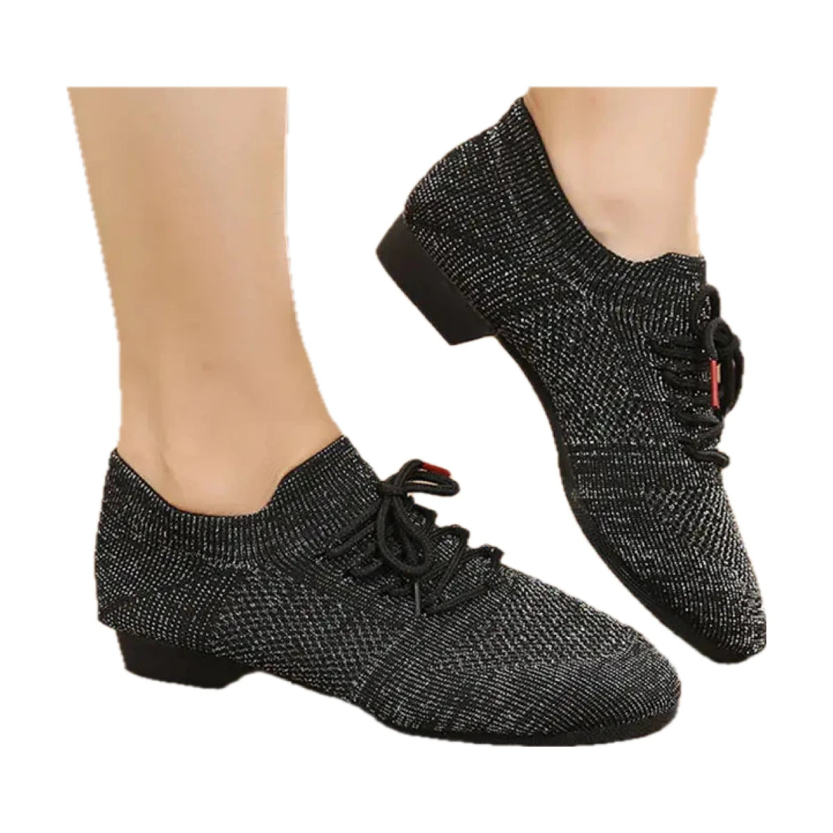 Chaussures de jazz femme en maille à lacets, modèle Farruca