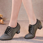 Closed-toe heeled ballroom dance shoes, Agrafena model, view 4
