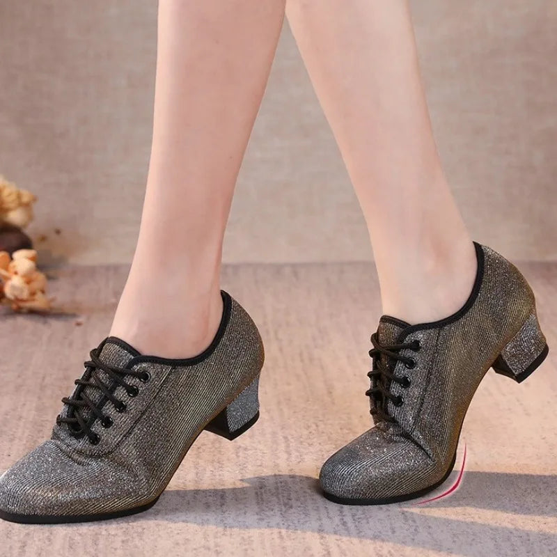 Closed-toe heeled ballroom dance shoes, Agrafena model, view 4