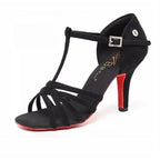 Women's suede Latin dance shoes, Pasodoble model