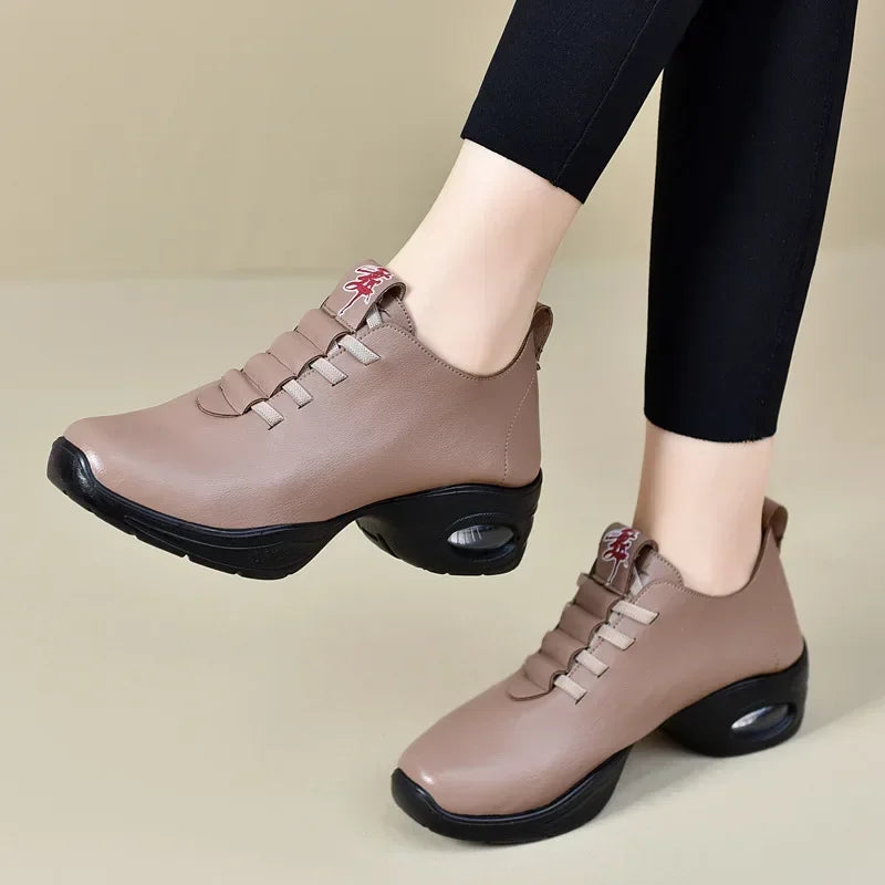 Jazzové boty pro ženy, model Viola, barva khaki