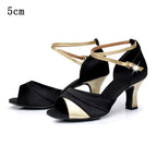 Latein-Tanzschuhe aus Satin mit Pailletten, Modell Katowice, Ansicht 3