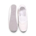 Canvas dance slippers with flexible sole, Geneviève model, white color