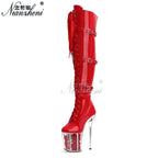 Women's cabaret thigh-high boots, Romy model, view 7