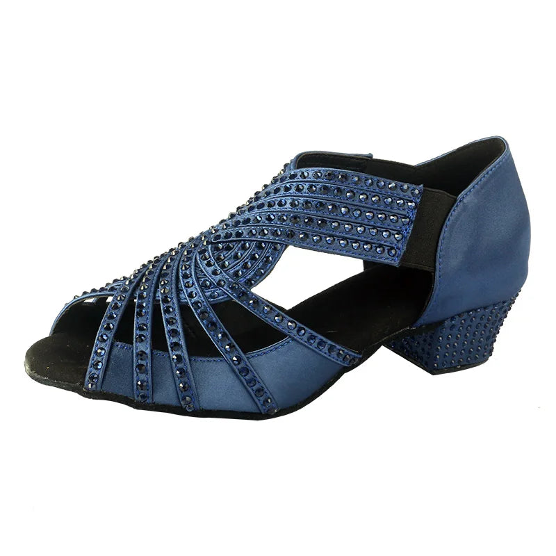 Women's salsa shoes, Masha model, navy blue