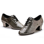 Scarpe da allenamento unisex per salsa e jazz, modello Pelageya, vista 3