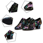 Scarpe da allenamento unisex per salsa e jazz, modello Pelageya, vista 5