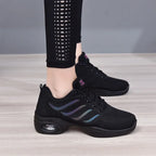 Women's mesh jazz dance sneakers, Fernando model, view 3