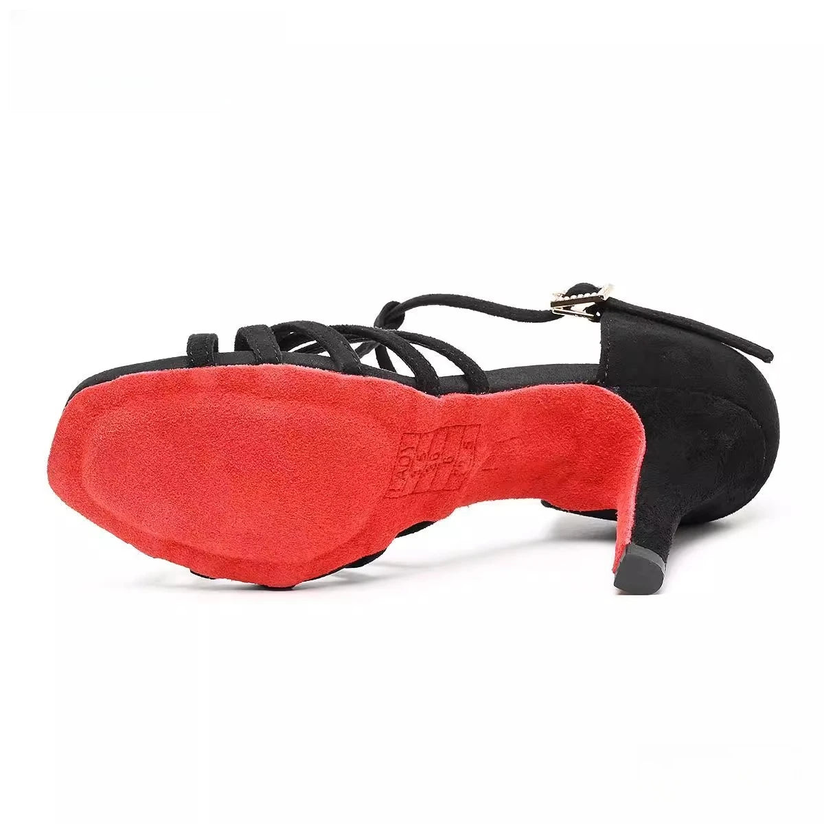 Women's suede Latin dance shoes, Pasodoble model, view 5