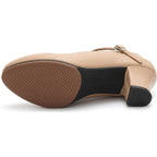 T-strap dance shoes with rubber sole, Varsovie model, view 2