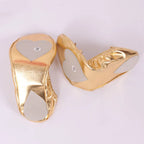 Kids' soft beige ballet flats with bow, Randa model, view 5