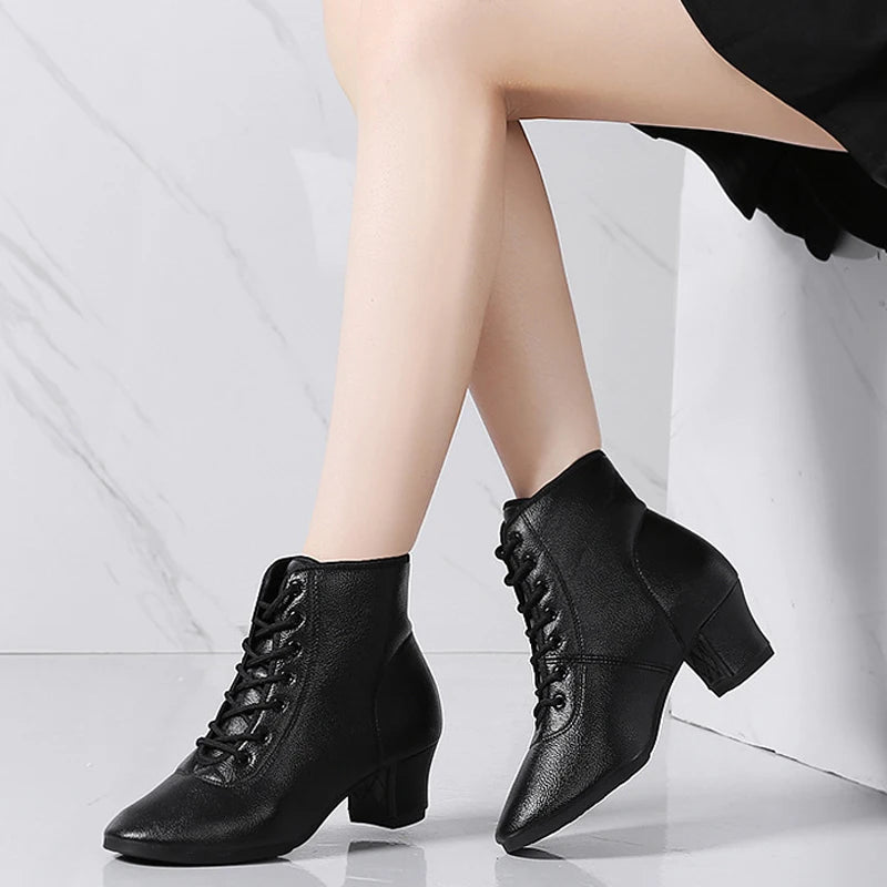 Chaussures de danse latine à lacets, modèle Françoise