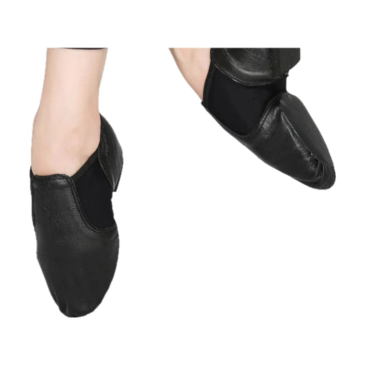 Chaussons de danse jazz en cuir de porc, modèle Samira, vue 2
