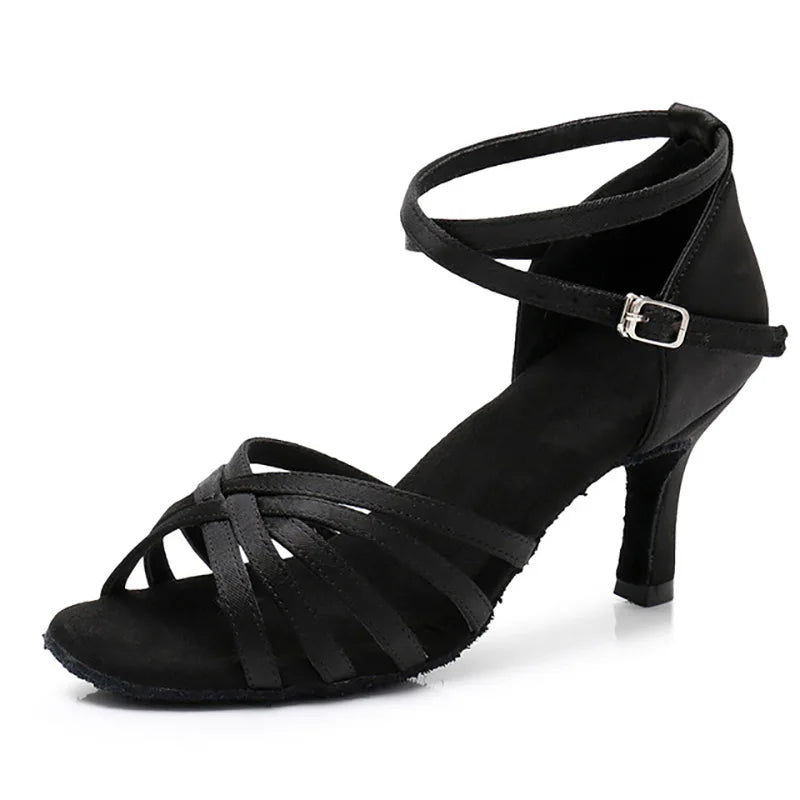 Chaussures de salsa femme, modèle Frappé, coloris noir