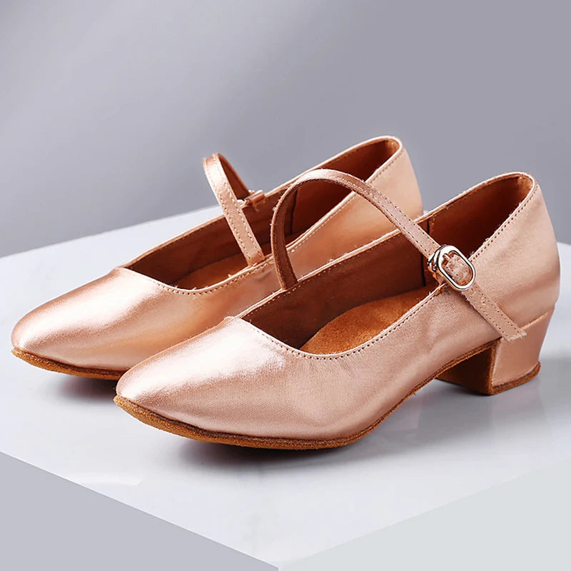 Chaussures de salsa femme couleur chair 3 cm pour intérieur, modèle Skopje, vue 2